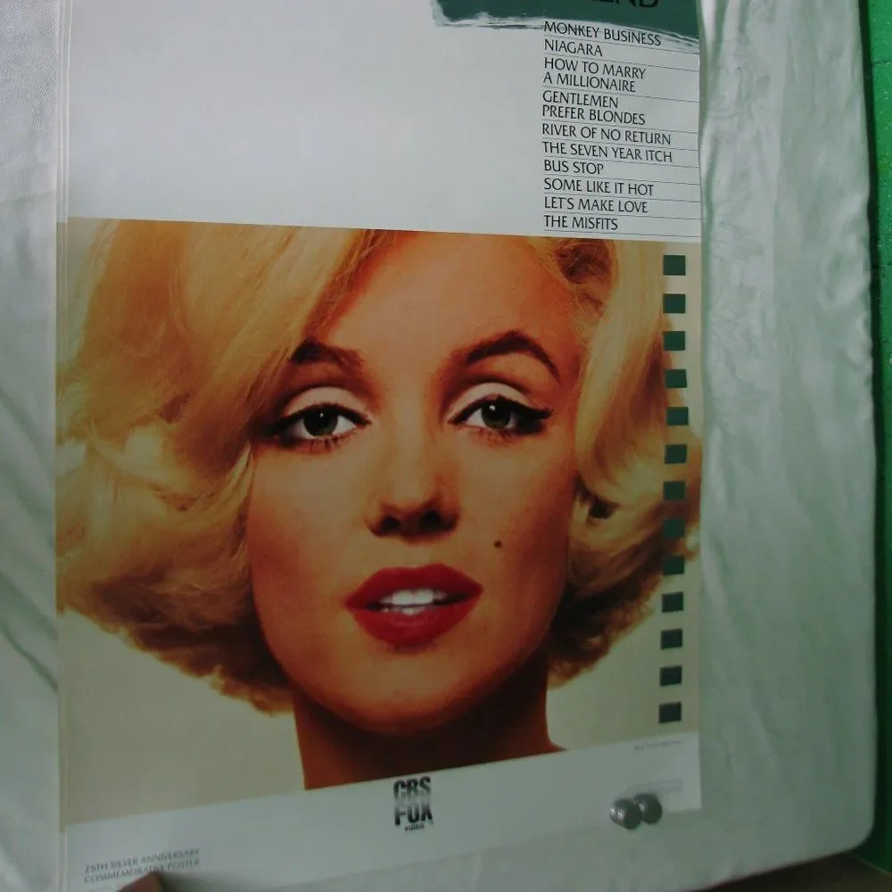Vintage Marilyn Monroe Promo Poster 1983
